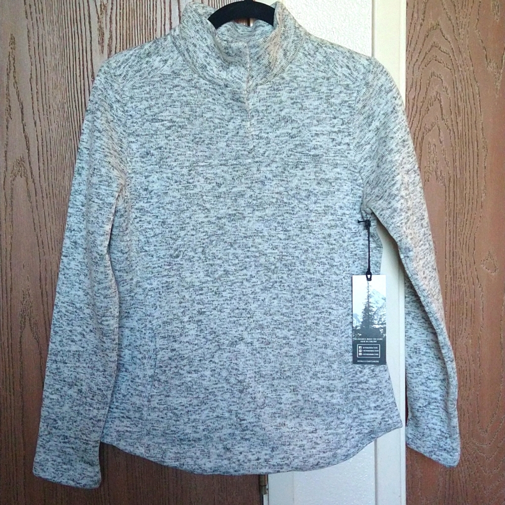Womens Freedom Trail by Kyodan Pullover, grey & white, size S